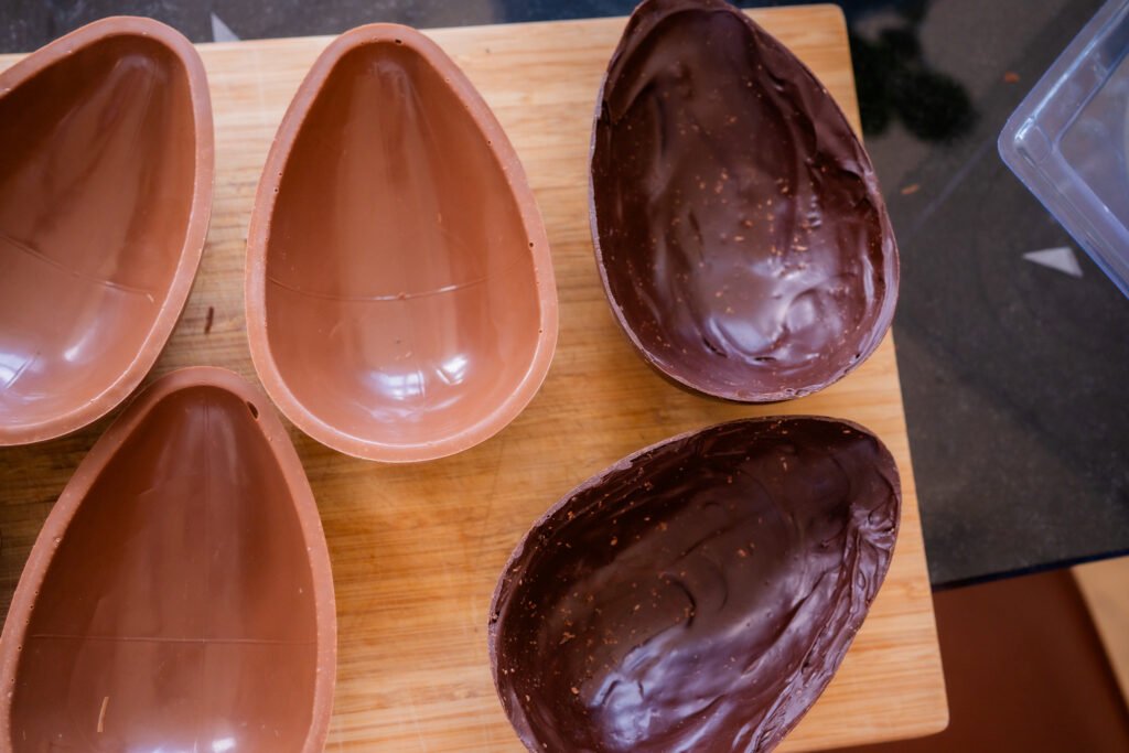 Temperatura do marmore para ovos da páscoa