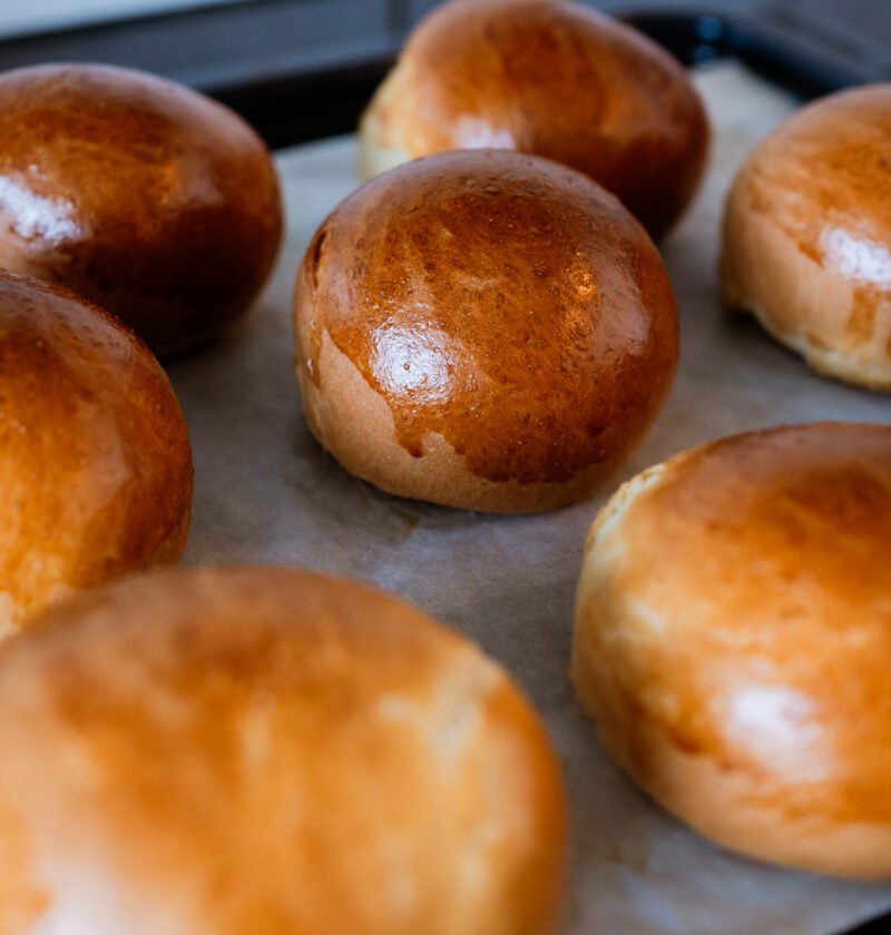 Pão Brioche, Pão de Hamburger, Pão Caseiro